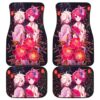 Anime Girl Flower Car Mats