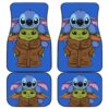Baby Yoda And Stitch Cute Disney Movies Car Floor Mats H0118