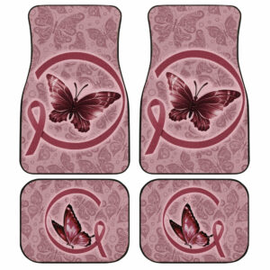 Butterfly Car Floor Mats Custom Multiple Cancer Car Accessories Gifts Idea