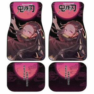Demon Slayer Nezuko Car Floor Mats Custom Moonlight Anime Car Accessories