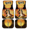 Demon Slayer Zenitsu Thunder Car Floor Mats Custom Anime Car Accessories