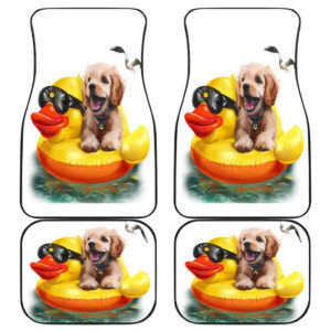 Dog And Duck Cute Funny Car Floor Mats 191021