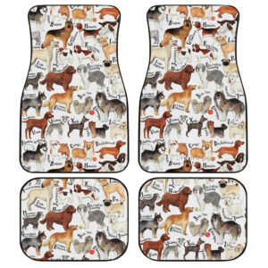 Dog Breeds Car Floor Mats Custom Dog Car Accessories