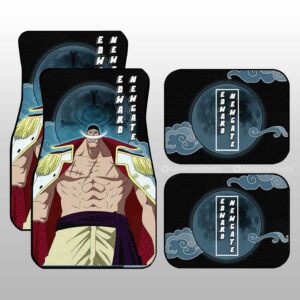 Edward Newgate Car Floor Mats Custom Gifts Idea For One Piece Anime Fans