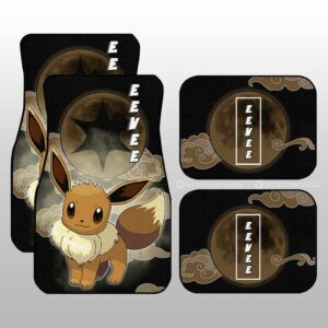 Eevee Car Floor Mats Custom Pokemon Anime Car Accessories For Anime Fans
