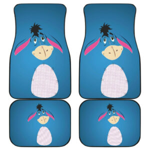 Eeyore Donkey Mad in blue theme Car Floor Mats 191022