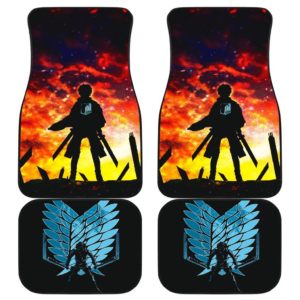 Eren Yeager Attack On Titan Car Floor Mats 191022