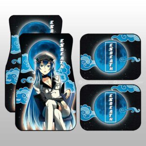 Esdeath Car Floor Mats Custom Akame Ga Kill Anime Car Accessories Gifts For Fans