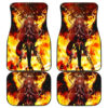 Fighting Anime Girl in Fire theme Car Floor Mats 191022