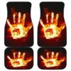 Fire Hand Evil Car Floor Mats