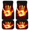 Fire Hand Evil Car Floor Mats 191022