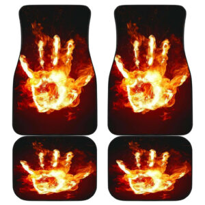 Fire Hand Evil Car Floor Mats 191022