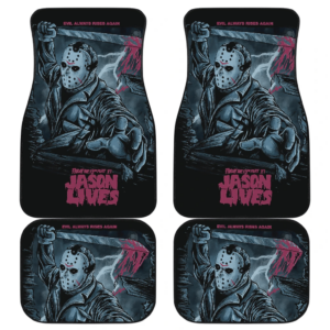 Friday The 13th Jason Voorhees Evil Always Raises Again Car Floor Mats H063020
