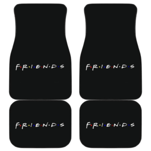 Friends TV Show Logo in black theme Car Floor Mats 191022