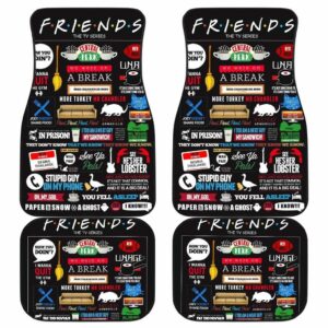 Friends TV Show Symbols Poster Car Floor Mats 191022