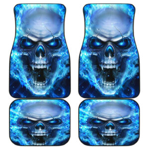 Front And Back Skull Car Floor Mats Amazing Gift Ideas T300720