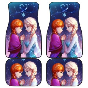 Frozen Elsa And Anna Front And Car Mats