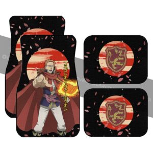Fuegoleon Vermillion Car Floor Mats Custom Anime Black Clover Car Accessories