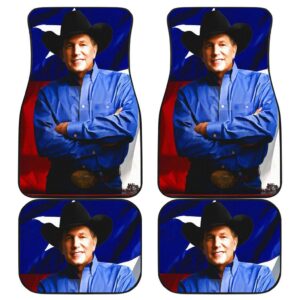 George Strait Front And Back Car Mats