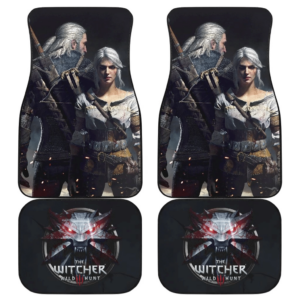 Geralt & Ciri Car Floor Mats The Witcher 3: Wild Hunt Game H1229