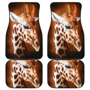 Giraffe Front And Back Car Mats 1