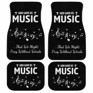 God Gave Us Music Car Floor Mats Notes Music Car Accessories