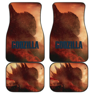 Godzilla Backs War Godzilla Vs Kong Car Floor Mats UBC032901
