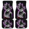 Goku Angry Face Dragon Ball in Black theme Car Floor Mats 191023