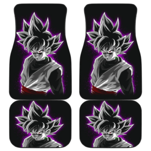 Goku Angry Face Dragon Ball in Black theme Car Floor Mats 191023
