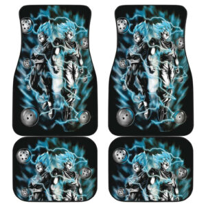 Goku Vegeta Blue Super Saiya in Black theme Car Floor Mats 191023