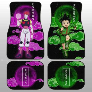 Gon Freecss And Hisoka Morow Car Floor Mats Custom Hunter x Hunter Anime Car Accessories