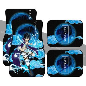 Gray Car Floor Mats Custom Anime Fairy Tail Car Accessories