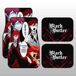 Grell Sutcliff Car Floor Mats Custom Black Butler Anime Car Accessories