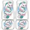 Haku Dragon Cute Chibi in white theme Car Floor Mats 191023