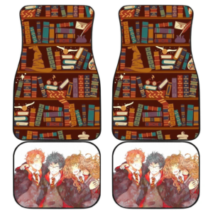 Harry Ron Hermione Library Anime Harry Potter Car Floor Mats UBC031611