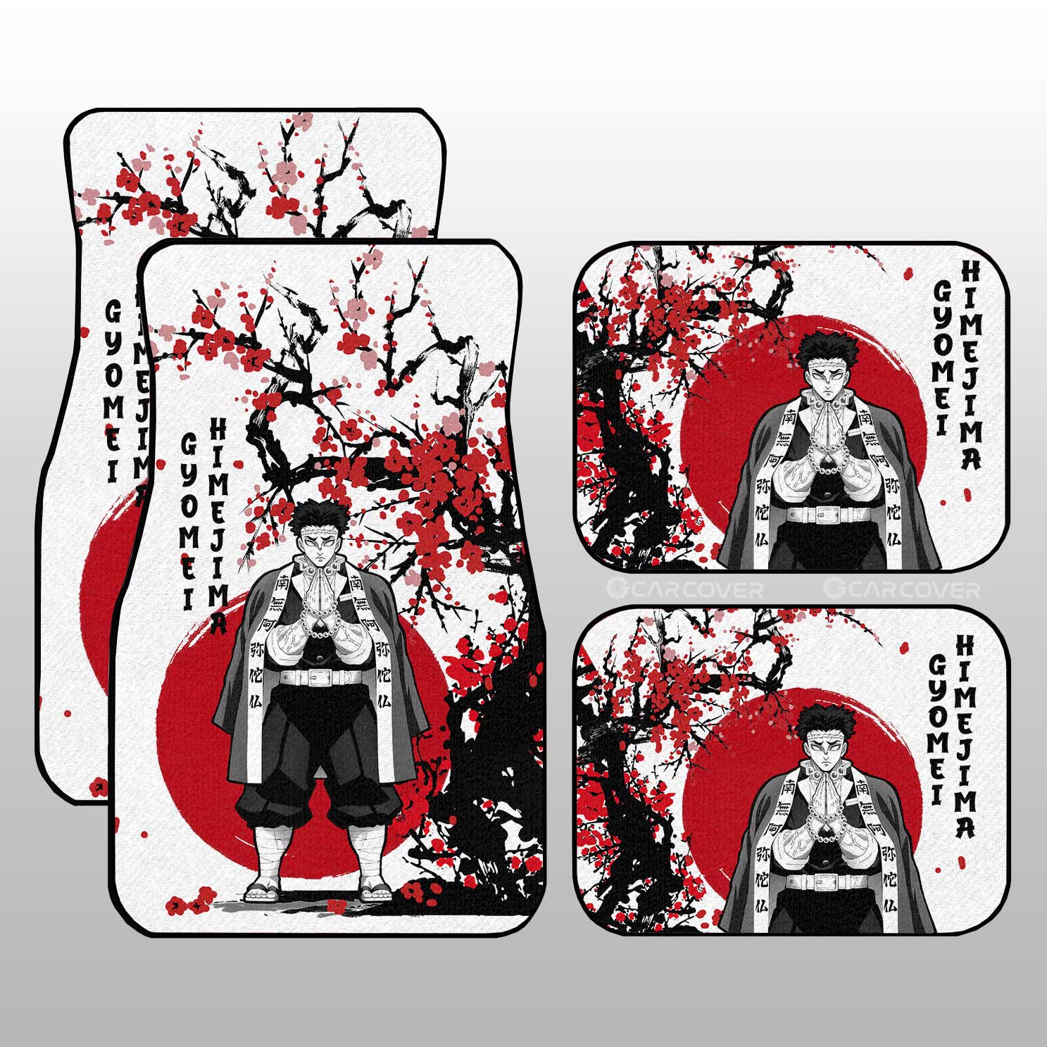 Himejima Car Floor Mats Custom Japan Style Anime Demon Slayer Car Interior Accessories Himejima Car Floor Mats Custom Japan Style Anime Demon Slayer Car Interior Accessories