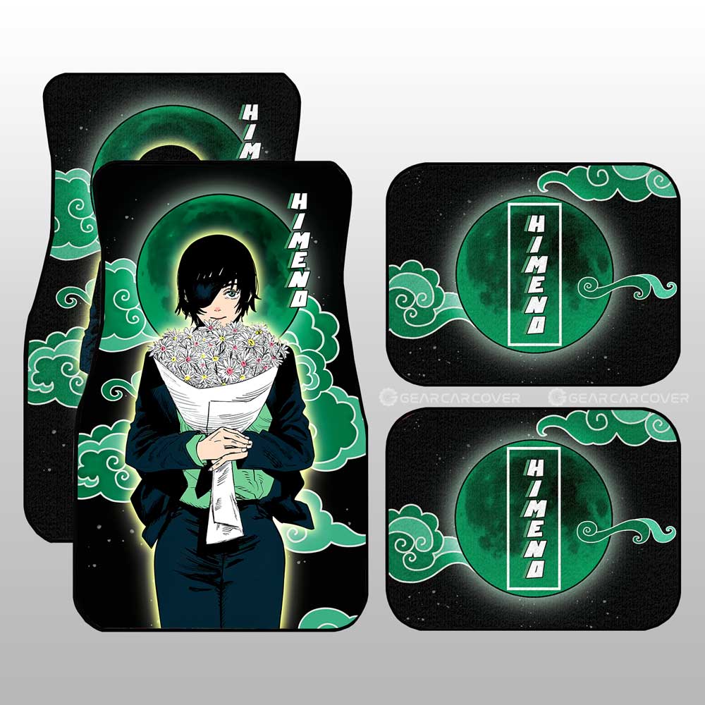 Himeno Car Floor Mats Custom Chainsaw Man Anime Gifts Idea For Fans Himeno Car Floor Mats Custom Chainsaw Man Anime Gifts Idea For Fans