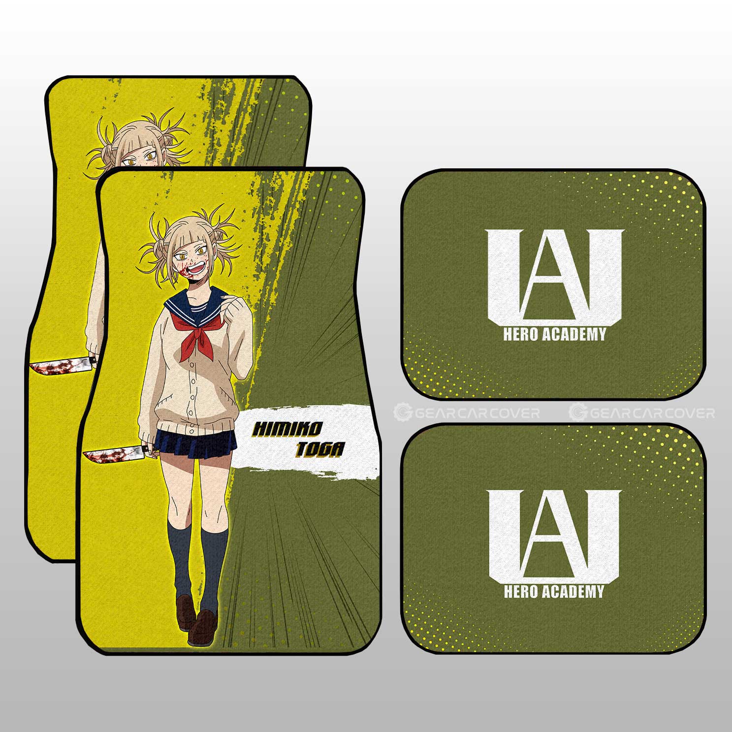 Himiko Toga Car Floor Mats Custom Gifts For My Hero Academia Anime Fans Himiko Toga Car Floor Mats Custom Gifts For My Hero Academia Anime Fans