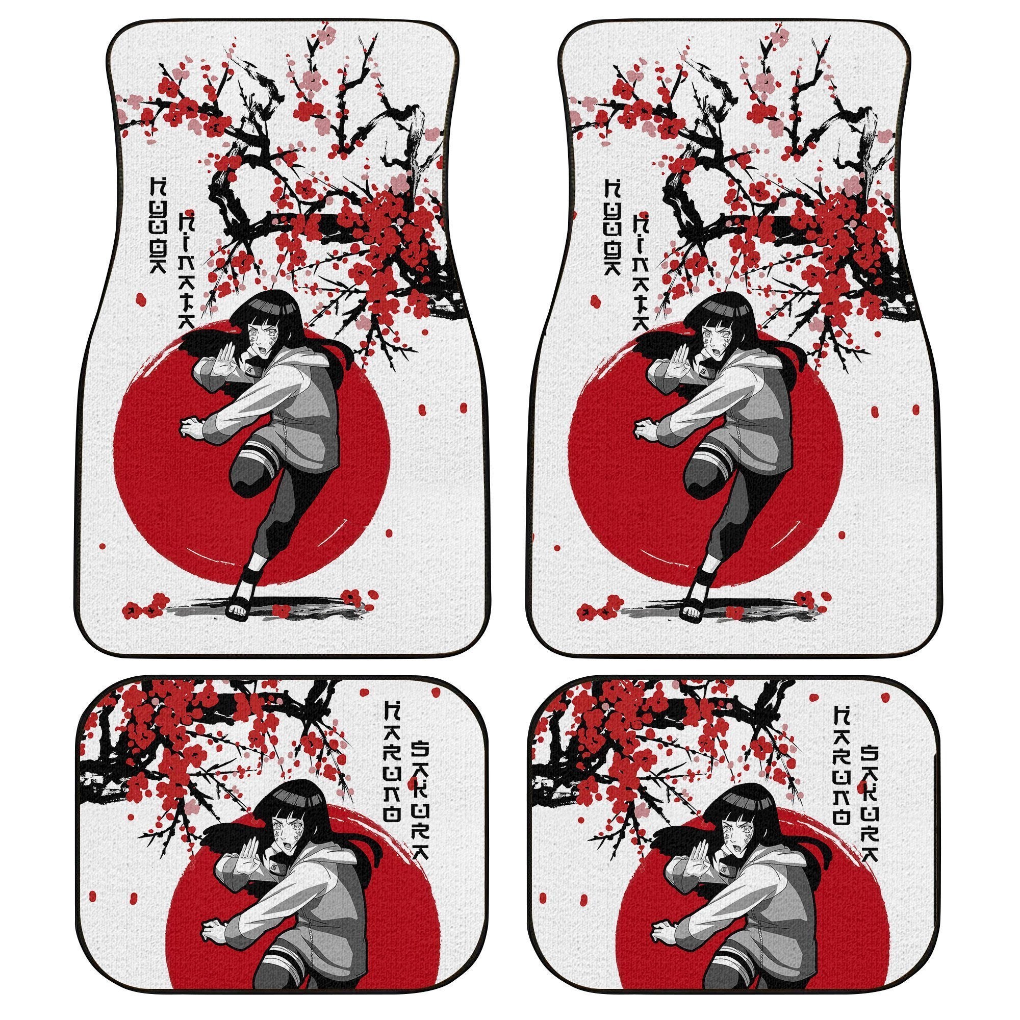 Hinata Car Floor Mats Custom Japan Style Anime Naruto Car Interior Accessories Hinata Car Floor Mats Custom Japan Style Anime Naruto Car Interior Accessories