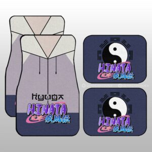 Hinata Shippuden Uniform Car Floor Mats Custom Naruto Anime Car Interior Accessories