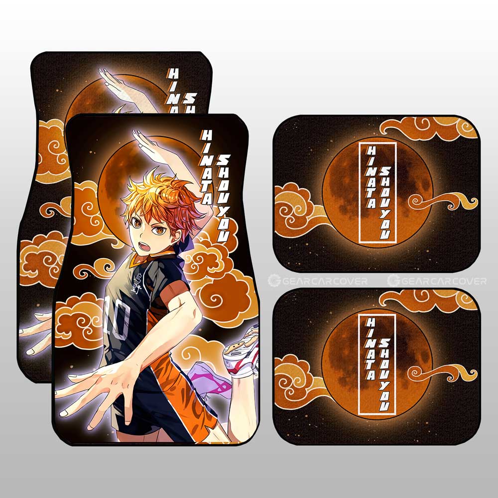 Hinata Shouyou Car Floor Mats Custom Haikyuu Anime Gifts For Fans Hinata Shouyou Car Floor Mats Custom Haikyuu Anime Gifts For Fans