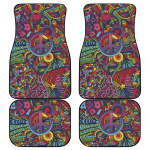 Hippie Peace Art Car Floor Mats Amazing Gift Ideas H050320