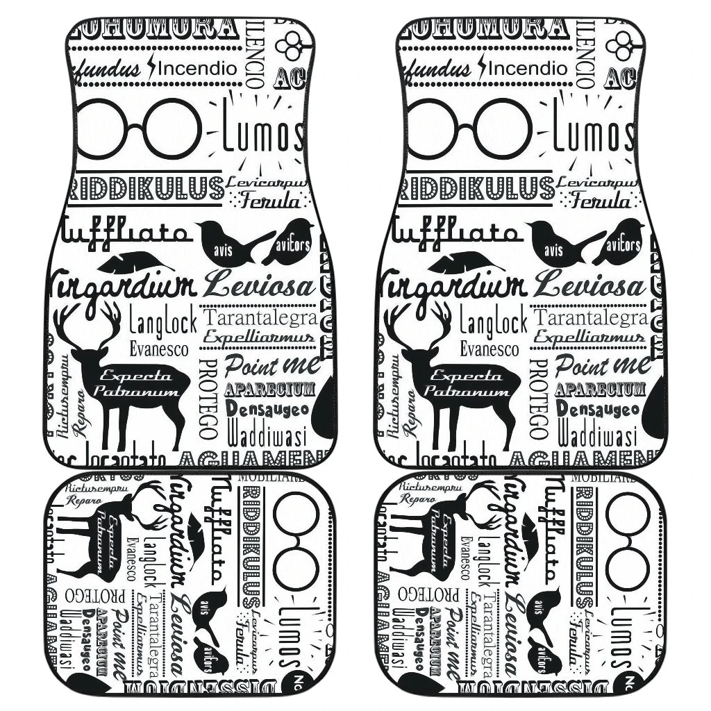 Hogwarts Newspaper Patterns Harry Potter Car Floor Mats UBC031909 Hogwarts Newspaper Patterns Harry Potter Car Floor Mats UBC031909