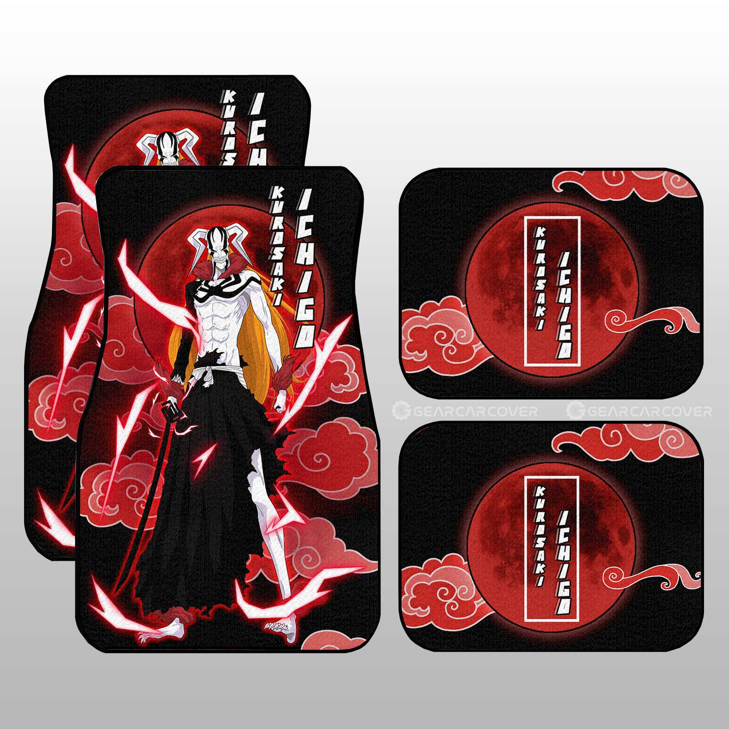 Hollow Demon Car Floor Mats Custom Bleach Anime Car Accessories Hollow Demon Car Floor Mats Custom Bleach Anime Car Accessories