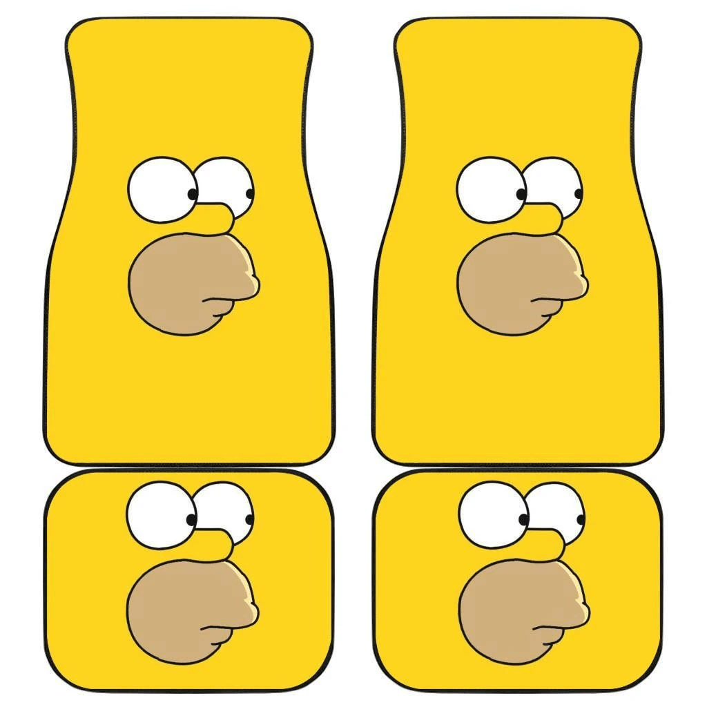 Homer Simpson Funny Face Car Floor Mats 191023 Homer Simpson Funny Face Car Floor Mats 191023