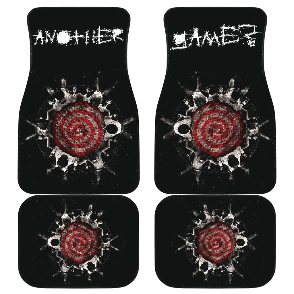 Horror Movie Another Game Jigsaw Clown Cheek Drawing Car Floor Mats Horror Movie Another Game Jigsaw Clown Cheek Drawing Car Floor Mats