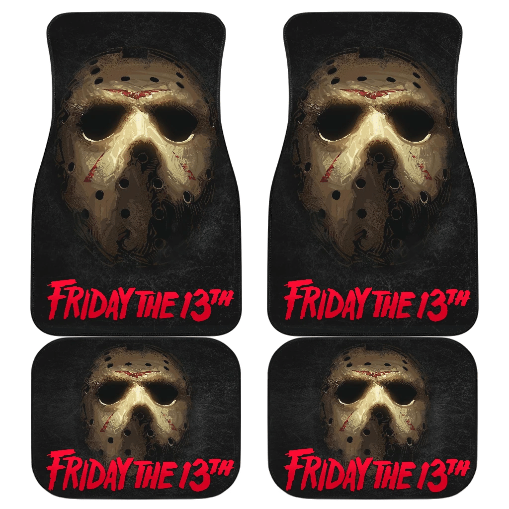 Horror Movie Car Floor Mats | Friday The 13th Jason Car Floor Mats Template H101321 Horror Movie Car Floor Mats | Friday The 13th Jason Car Floor Mats Template H101321