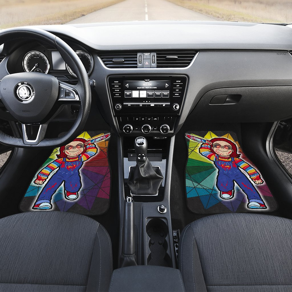 Horror-Movie-Chucky-Doll-Run-Now-Mosaic-Glass-Car-Floor-Mats-1