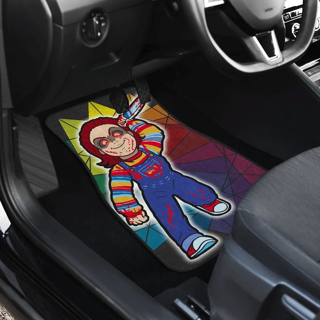 Horror-Movie-Chucky-Doll-Run-Now-Mosaic-Glass-Car-Floor-Mats-2