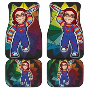 Horror Movie Chucky Doll Run Now Mosaic Glass Car Floor Mats